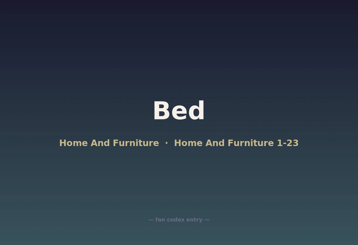 Bed