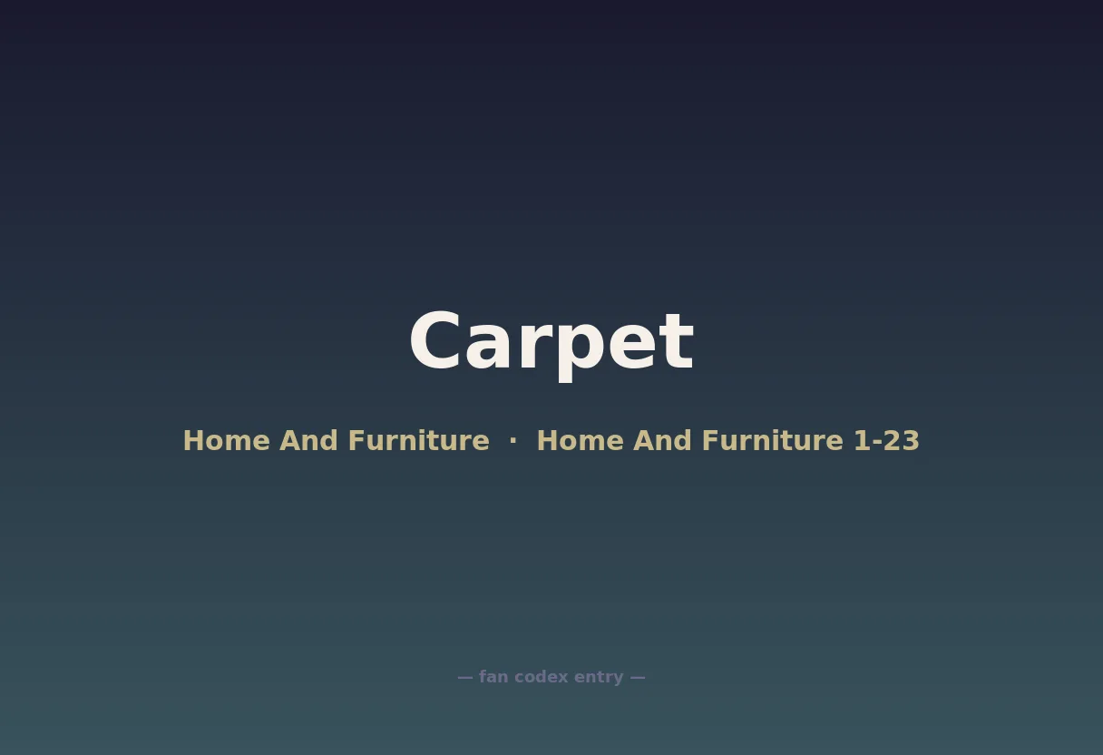 Carpet