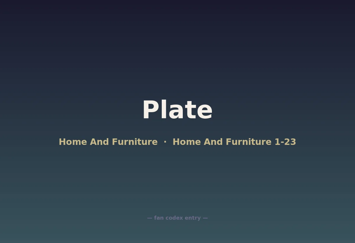 Plate